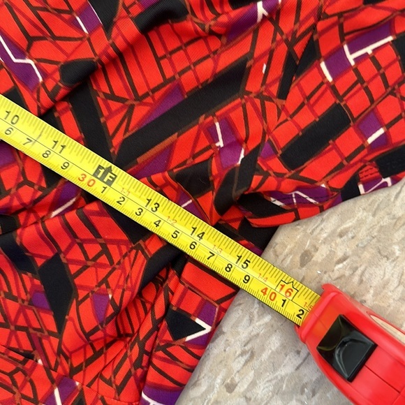 VTG Sherpa &‎ Palmer Aztec Geometric Sleeveless V Neck MIDI Dress Sz Large - Picture 7 of 9